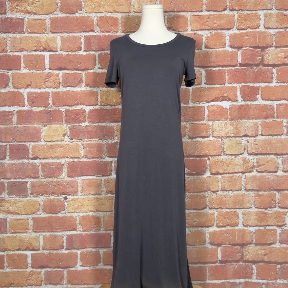 Madewell Maxi Short Sleeve T-shirt Dress Women's Sz XS Gray Stretch Cozy Lounge
